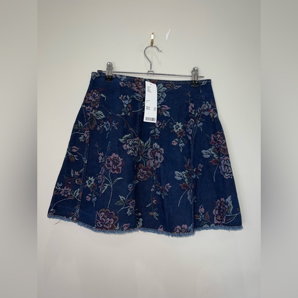 NWT Urban Outfitters Floral Denim Mini Skirt - Picture 5 of 7